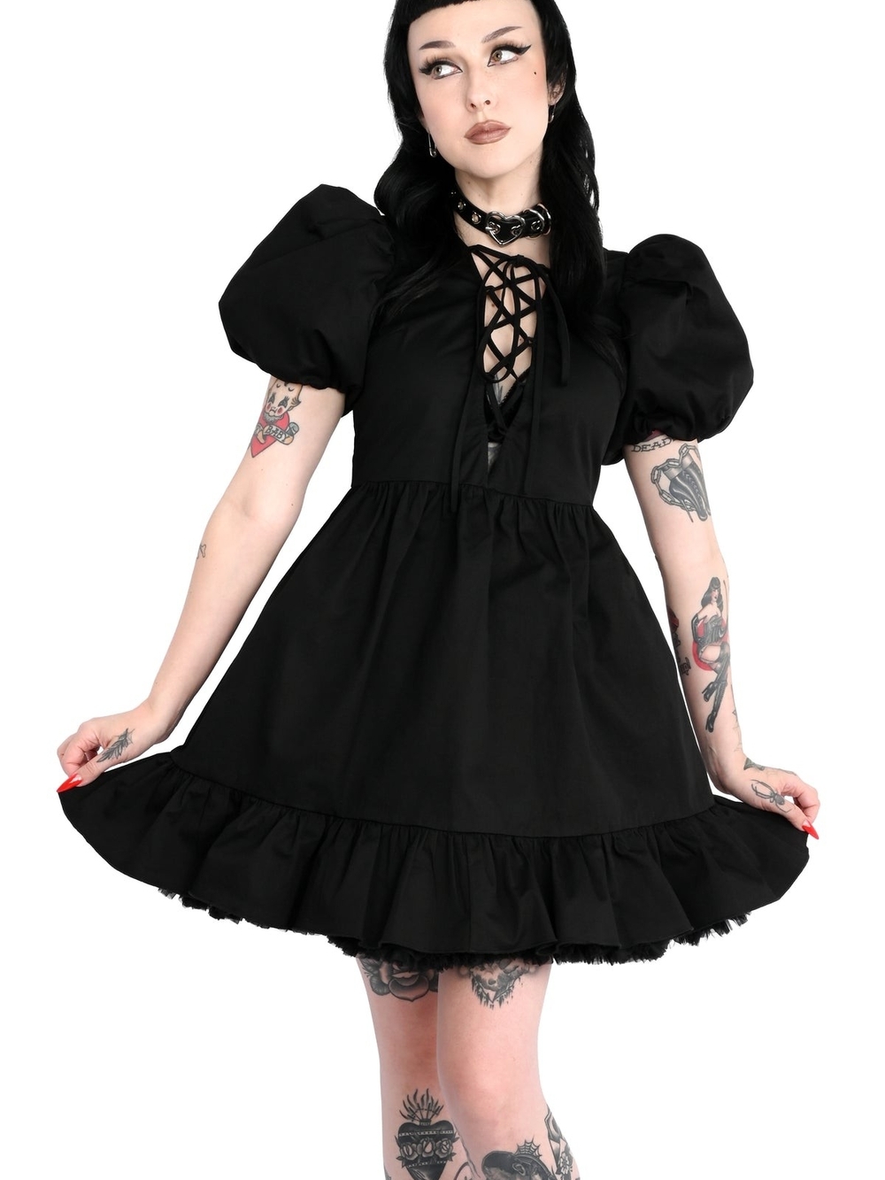 Abby Puff Sleeve Dress - Picture 3 of 6